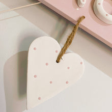 Personalised Name Sign plaque with spotty heart