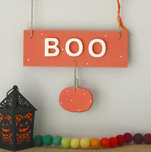 Boo Pumpkin Halloween Sign