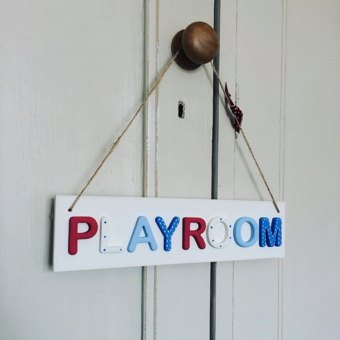 Playroom sign - Florence and Grace Personalised Gifts