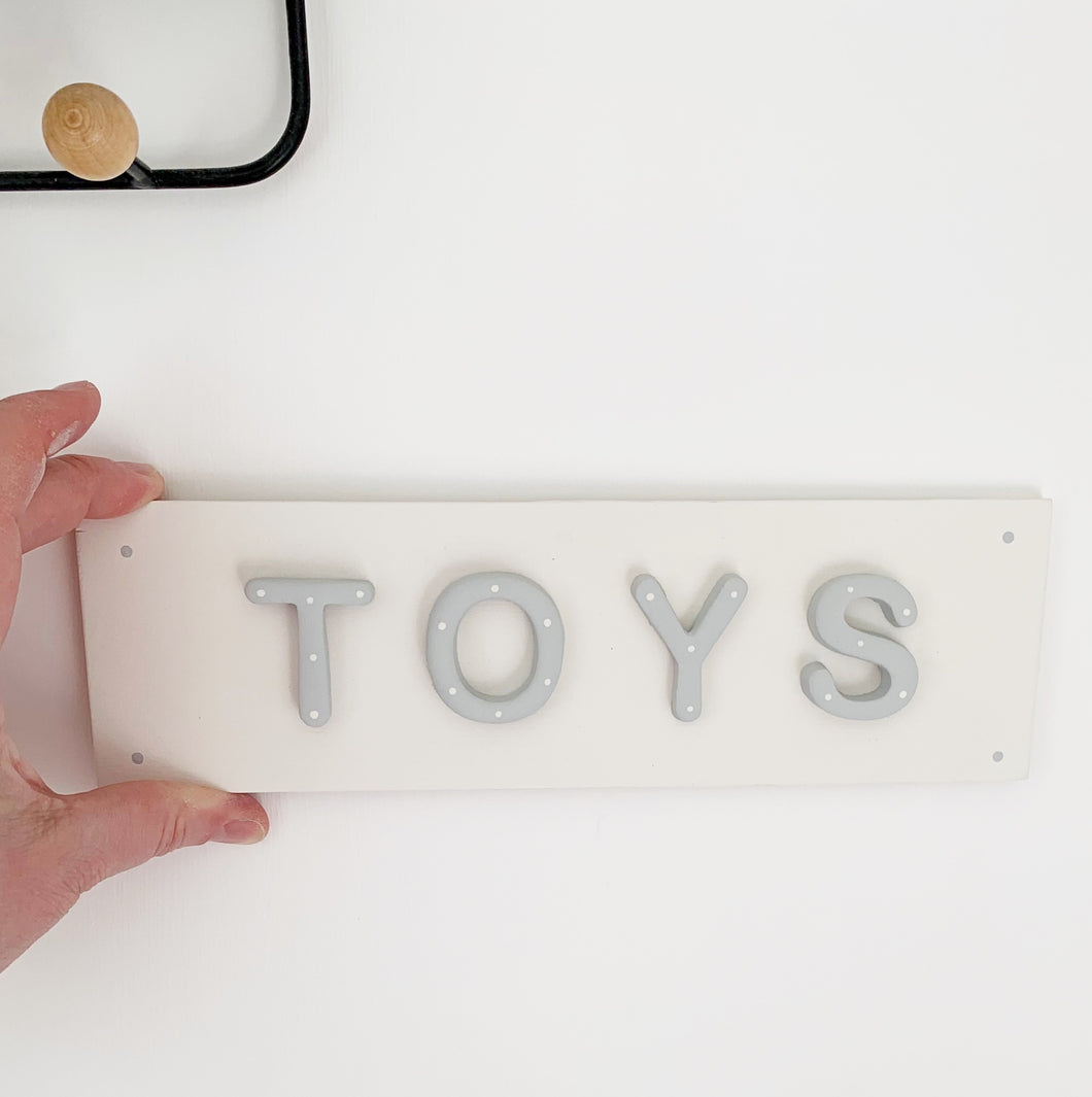 Toy Box Sign
