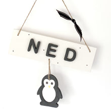 Personalised Penguin Name Sign