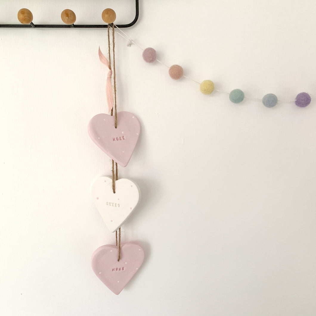 Home Sweet Home Hanging Hearts