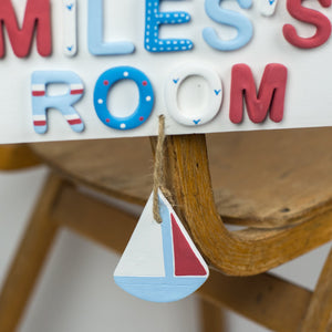 Personalised Nautical Room Sign - Florence and Grace Personalised Gifts