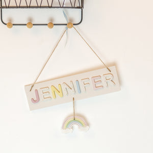Personalised Rainbow Name Sign