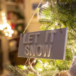 Let It Snow Christmas Sign